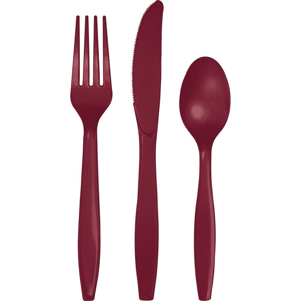 Burgundy Premium Cutlery