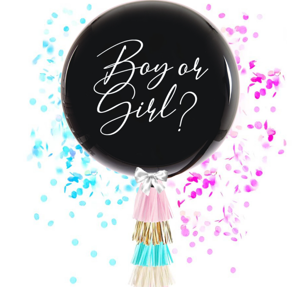 Boy or Girl Gender Reveal Balloon 36" Haflaty Store