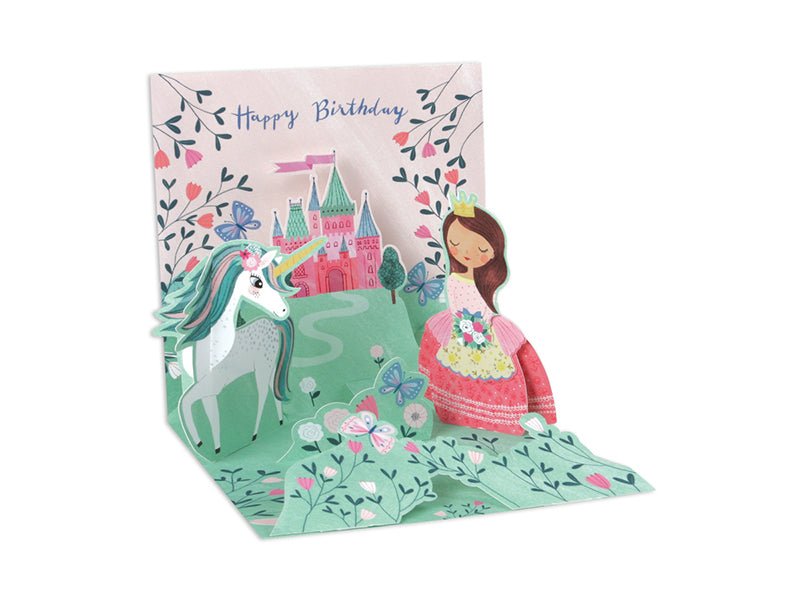 Princess & Unicorn Pop-Up Treasures Greeting Card