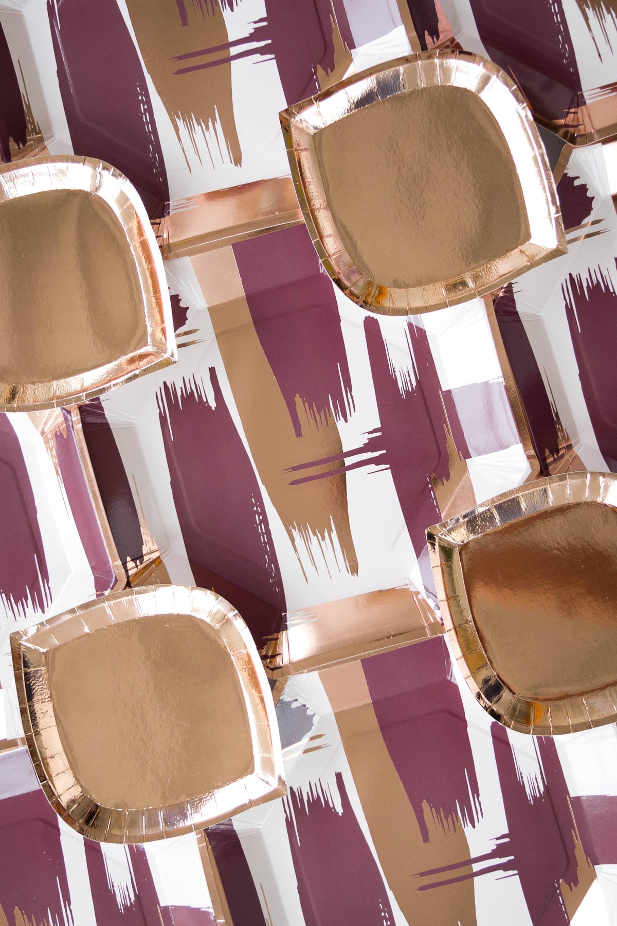 Rose Gold Posh Dinner Plates