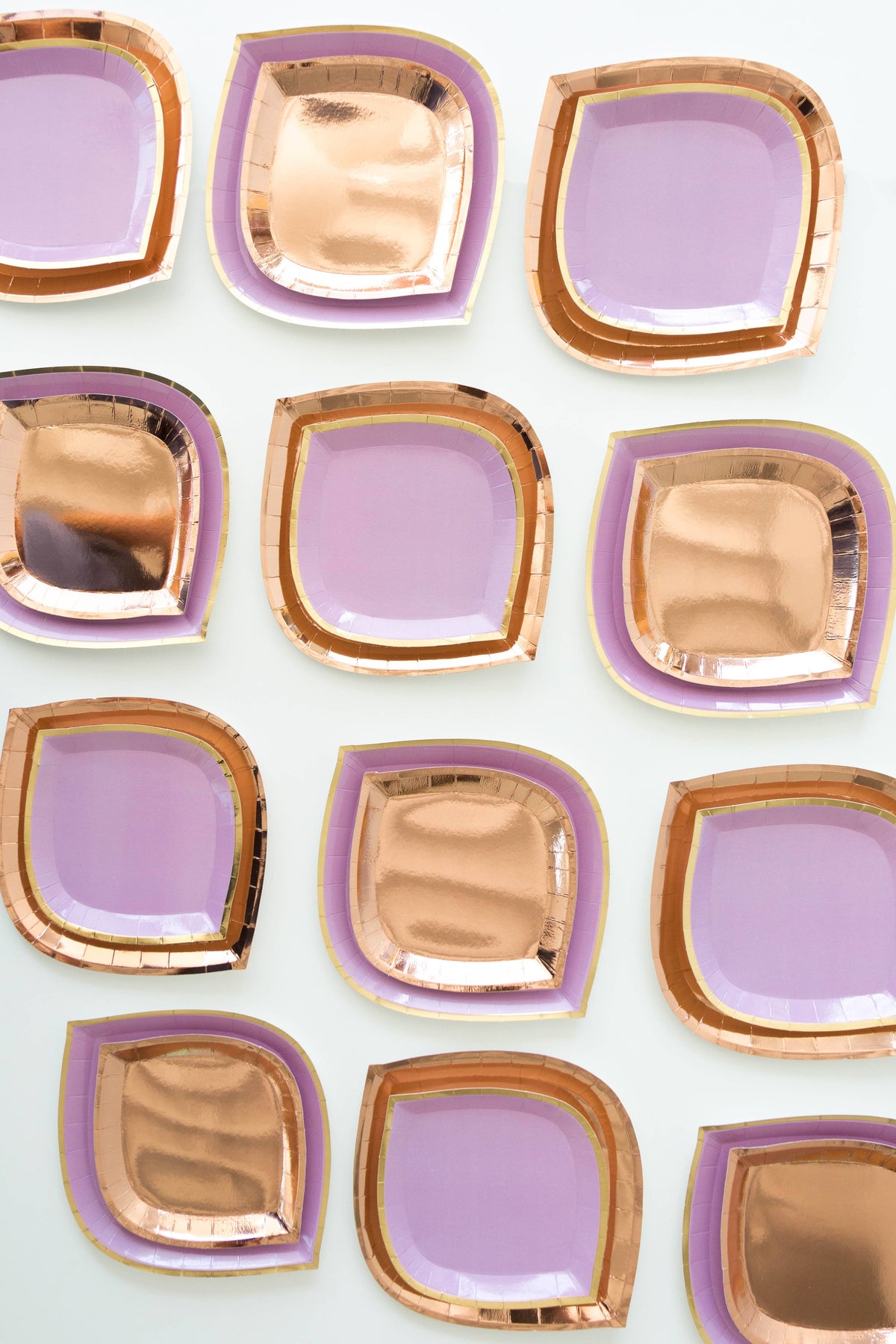 Rose Gold Posh Dinner Plates