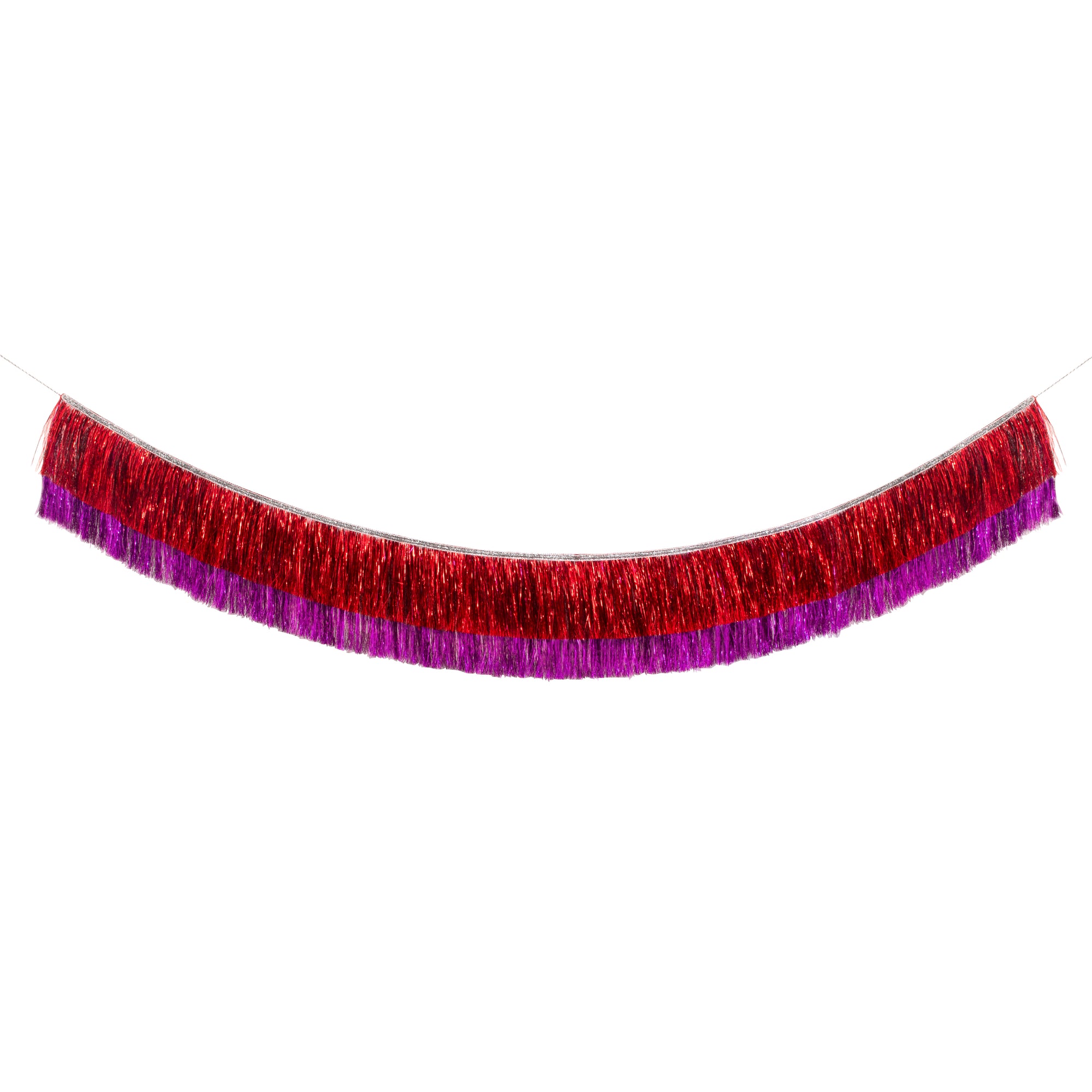 Red & Pink Tinsel Fringe Garland by Meri Meri