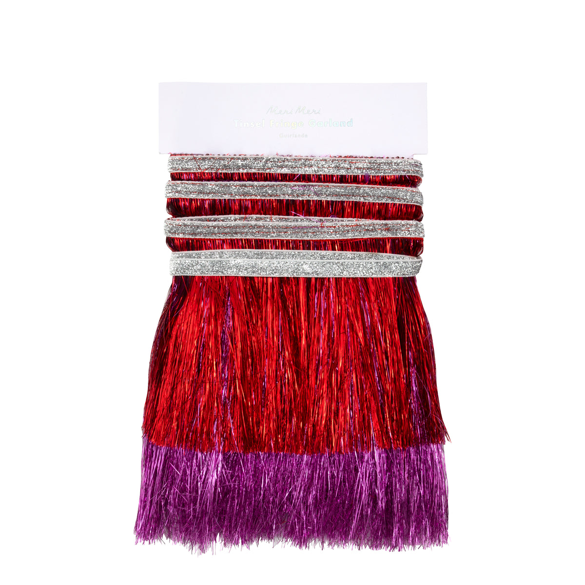 Red &amp; Pink Tinsel Fringe Garland
