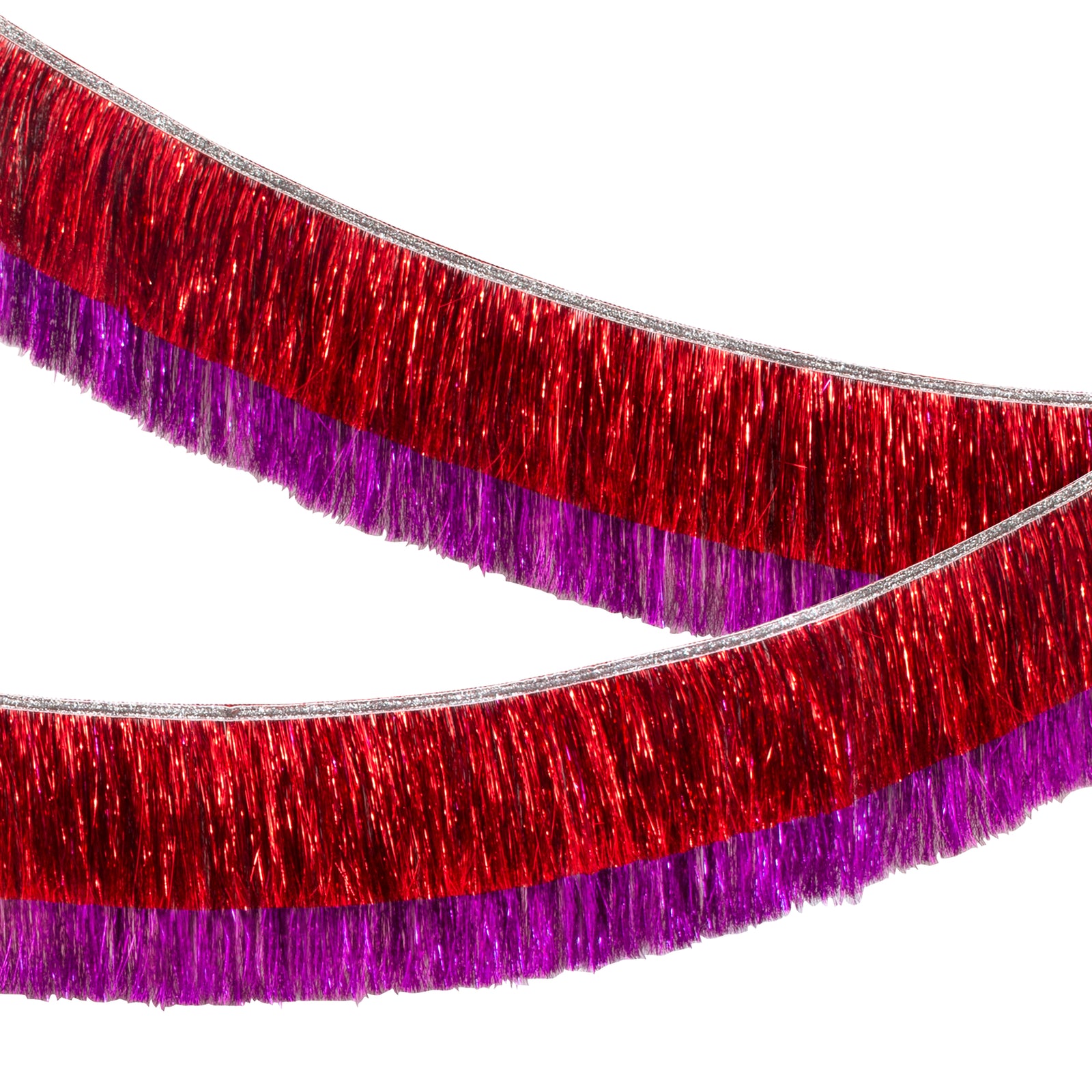Red & Pink Tinsel Fringe Garland by Meri Meri