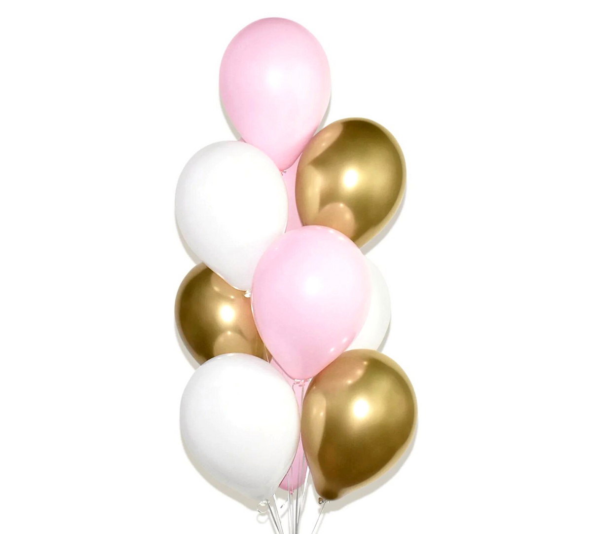 Pink Blue, White &amp; Chrome Gold Bouquet