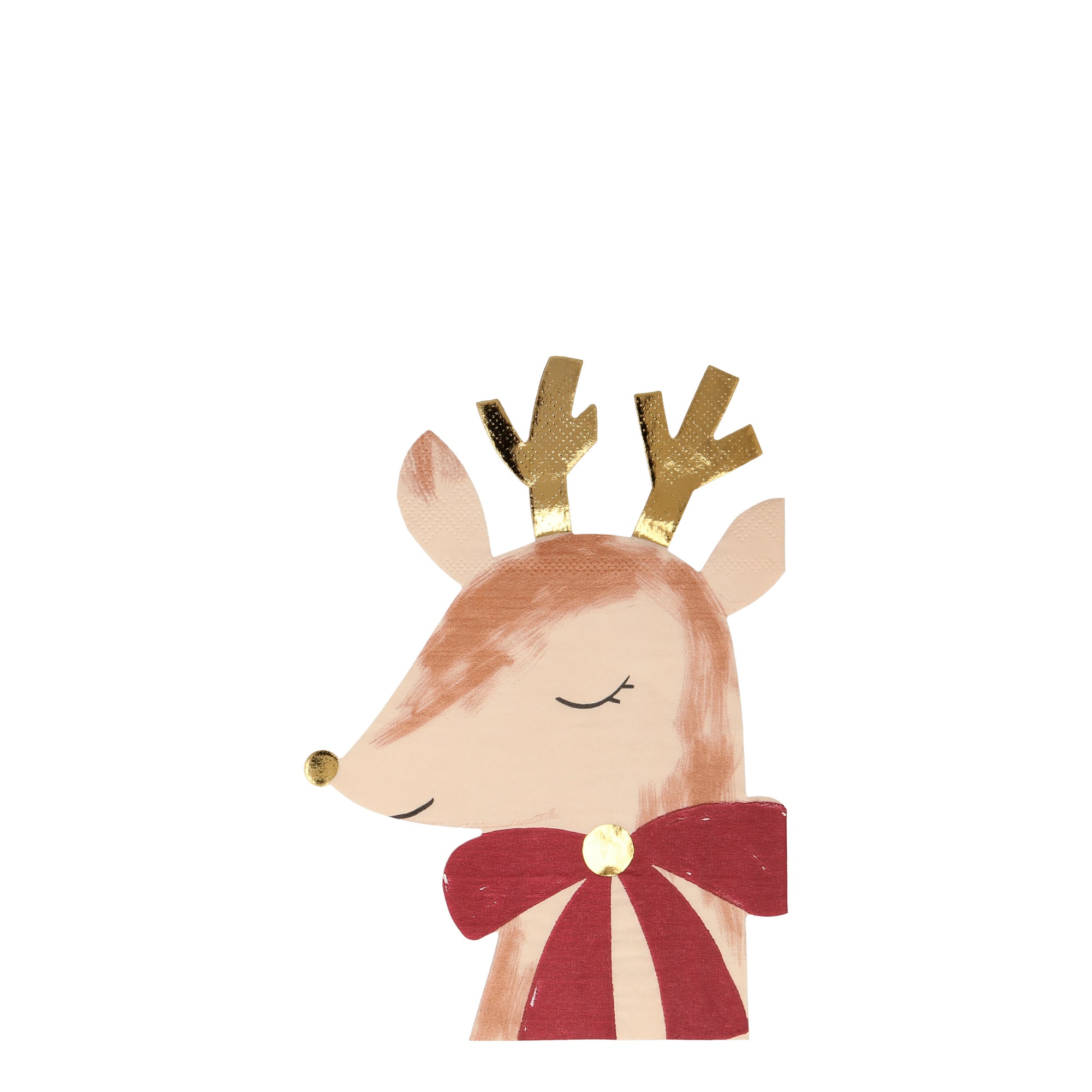 Reindeer With Bow Napkins Meri Meri