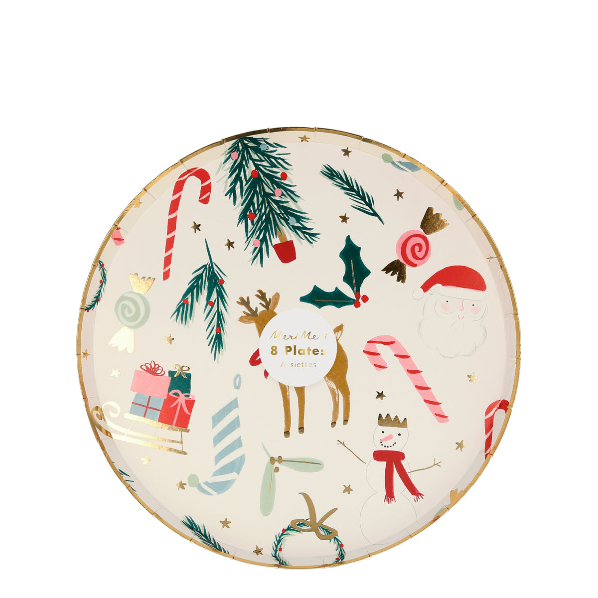 Festive Motif Side Plates 