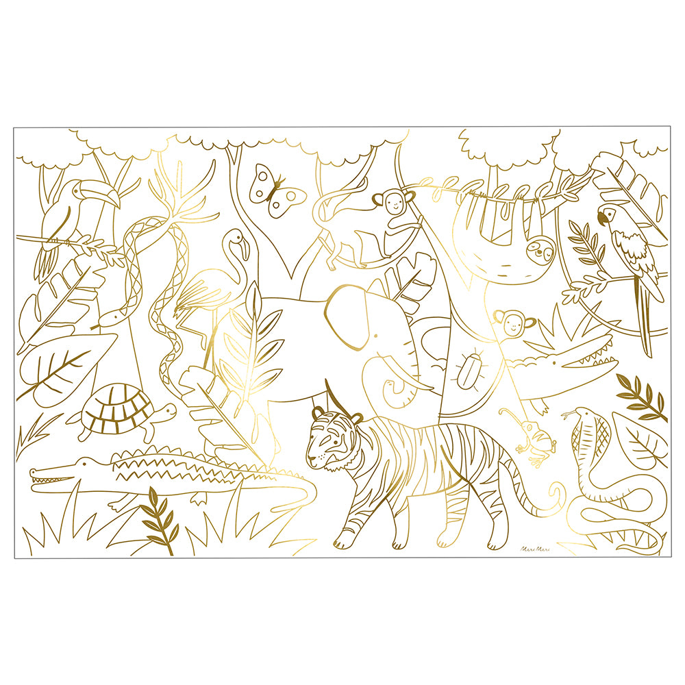 Jungle Coloring Posters 