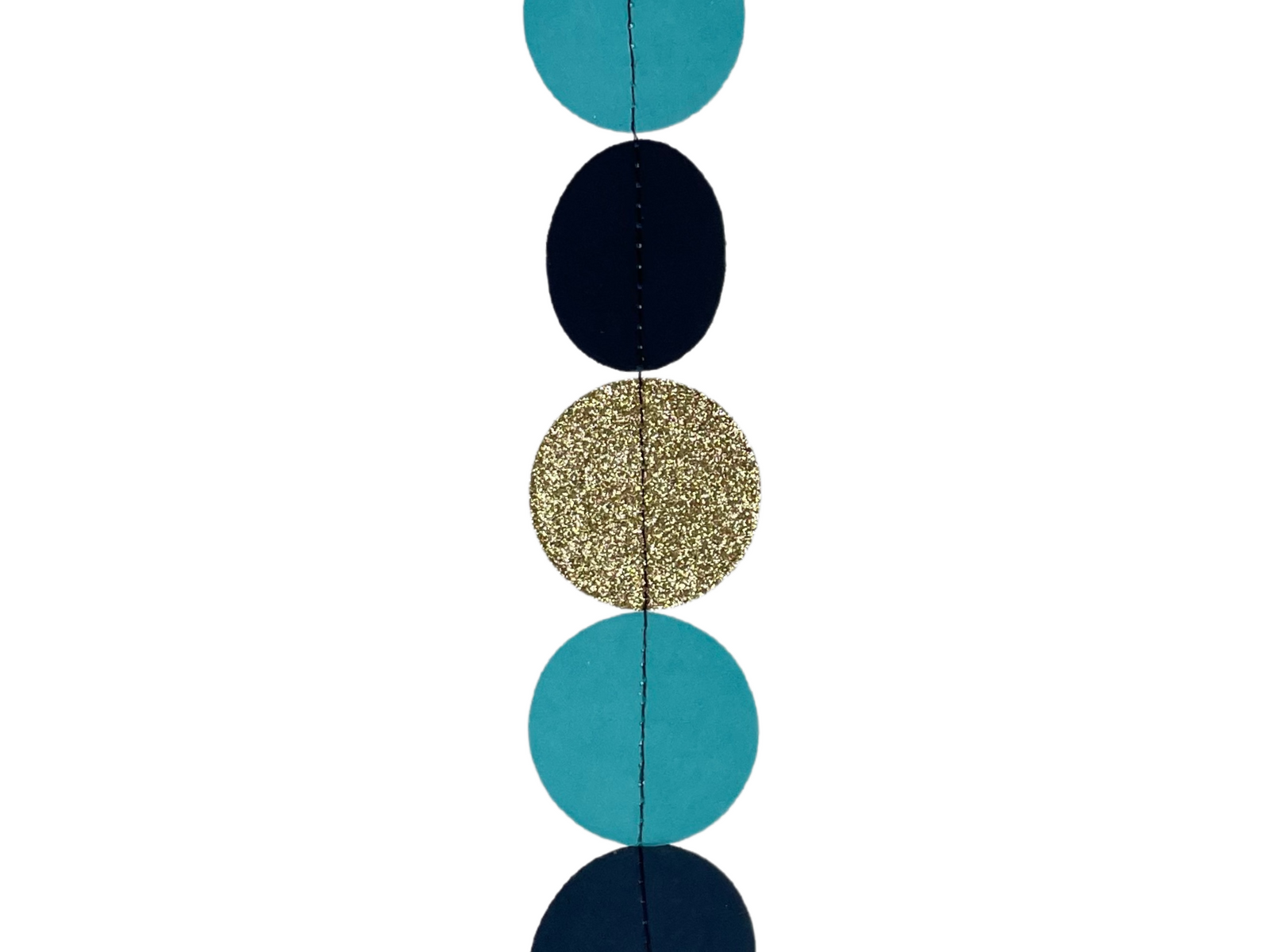 Blue & Gold Circles Balloon Tail