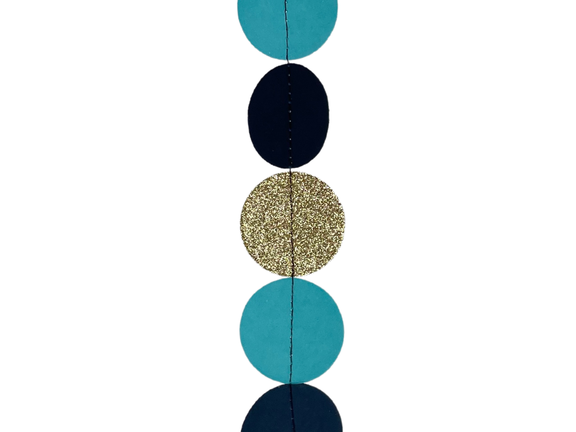 Blue & Gold Circles Balloon Tail