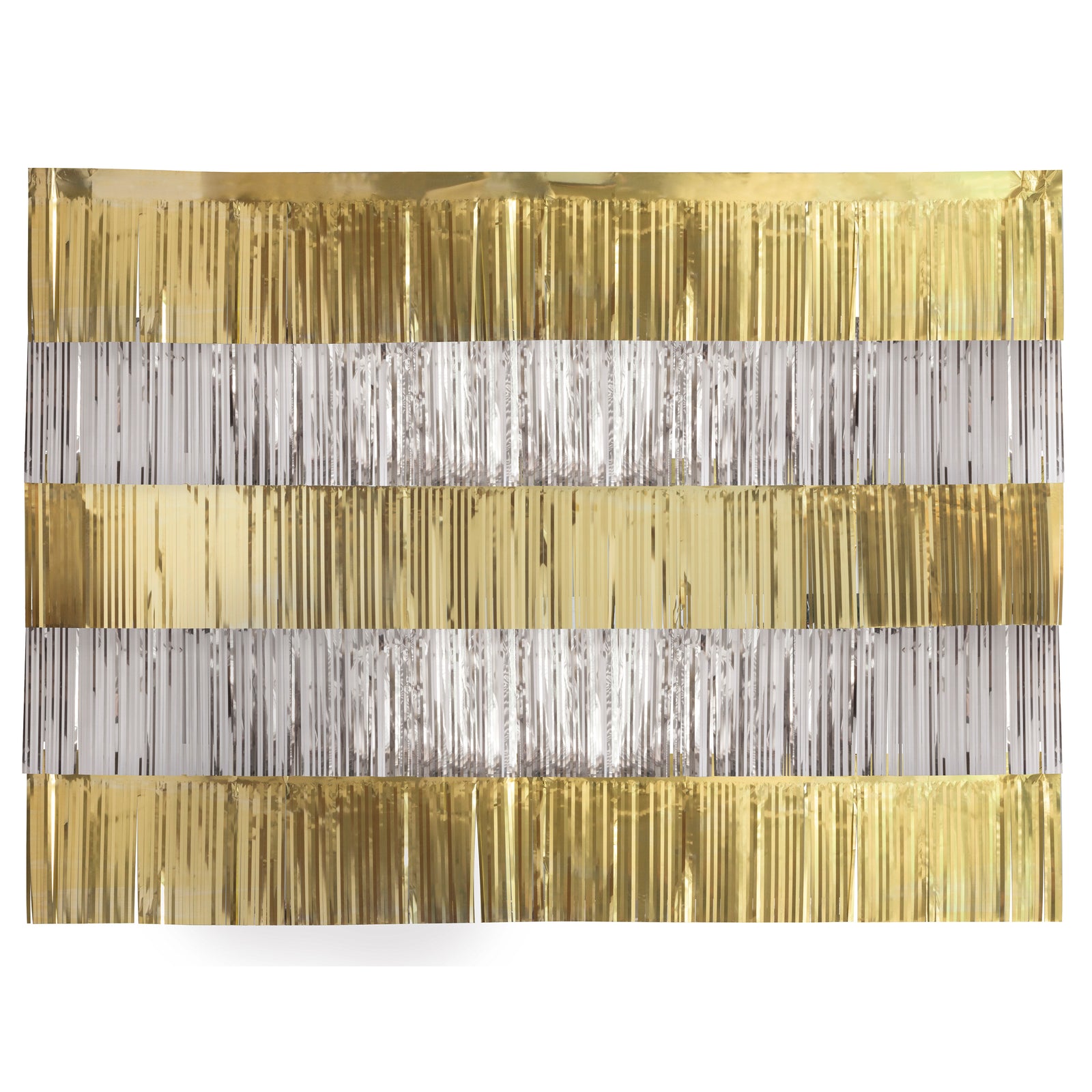 Silver & Gold Fringe Garland Backdrop Kit