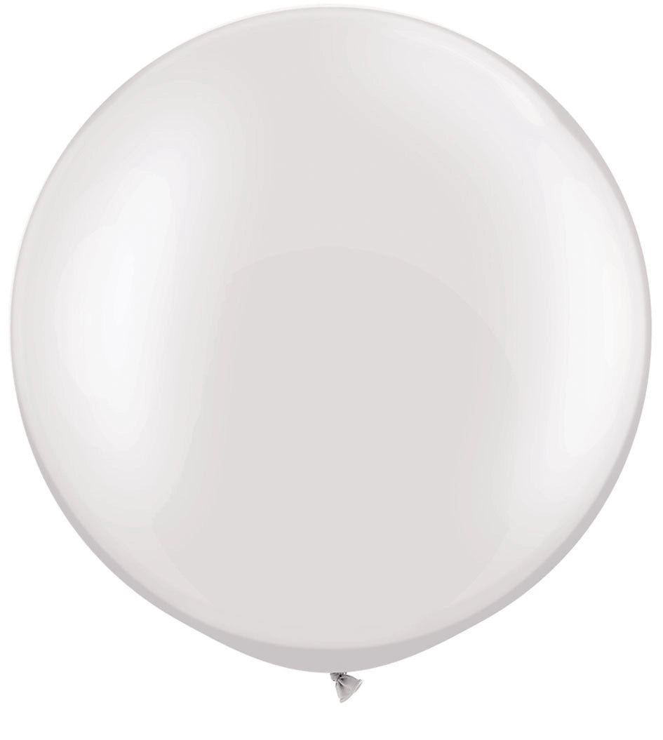 Large Pearl White Balloon 30&quot;