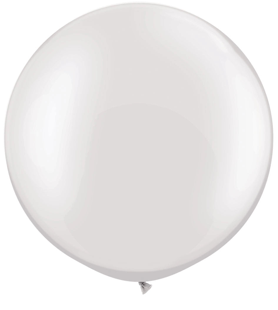 Large Pearl White Balloon 30"