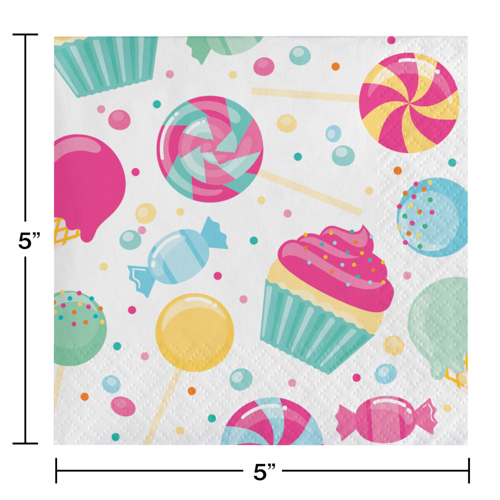 Candy Bouquet Beverage Napkins 