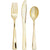 Metallic Gold Assorted Cutlery 
