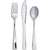 Metallic Silver Assorted Cutlery