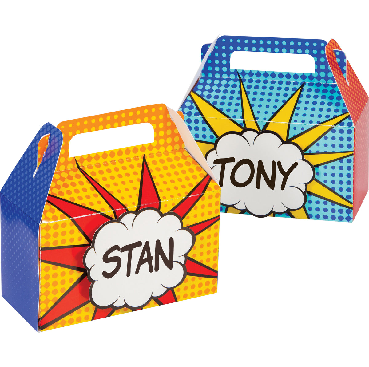 Superhero Party 3D Favor Boxes