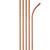 Rose Gold Paper Straws with Eco-Flex Technology 