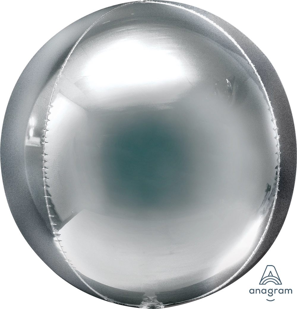 Silver Orbz Balloon