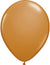 Mocha Brown Latex Balloons 11"