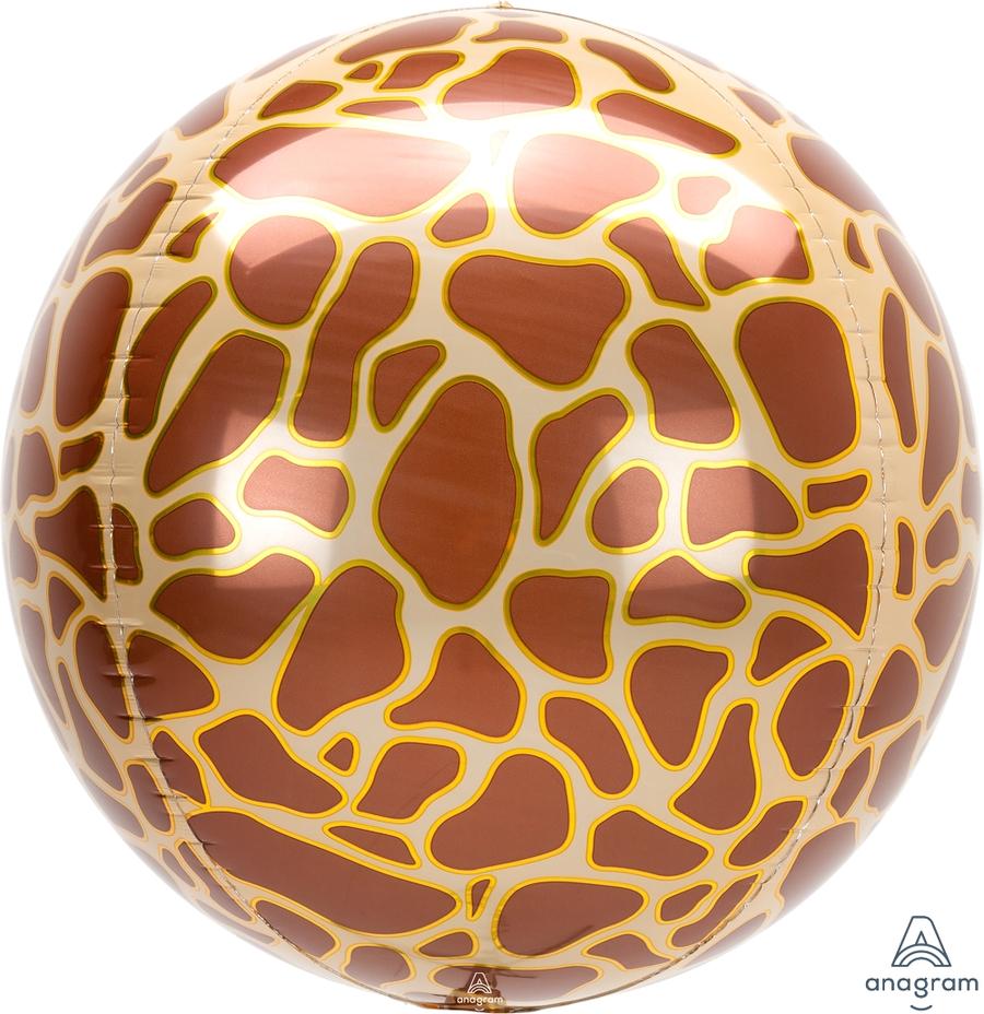 Giraffe Print Orb Balloon