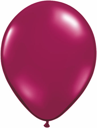 Pearl Burgundy Latex Balloons 11"