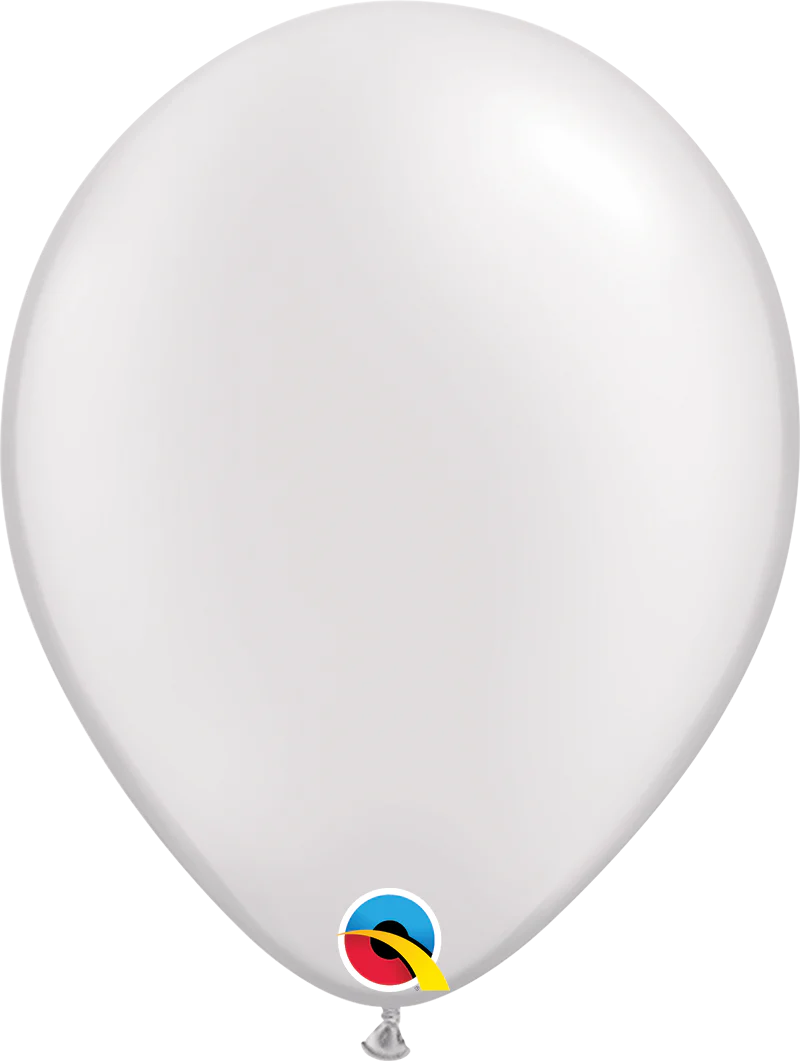 Pearl White Latex Balloons 16” 