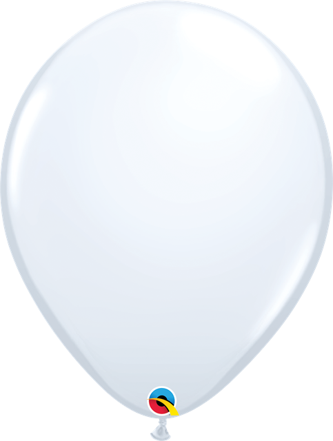 White Latex Balloons 16” 