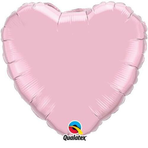 18" Pearl Pink Heart Foil Balloon