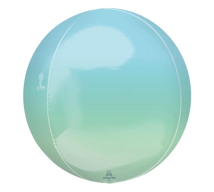 Pastel Blue &amp; Green Ombré Orbz Balloon