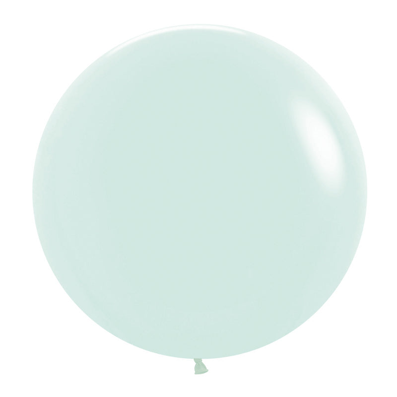 Matte Pastel Green Round Balloon 90CM