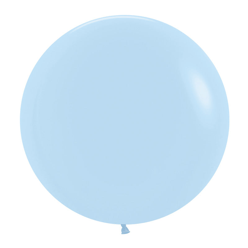Matte Pastel Blue Round Balloon