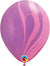 Pink Violet Agate Balloons  11"