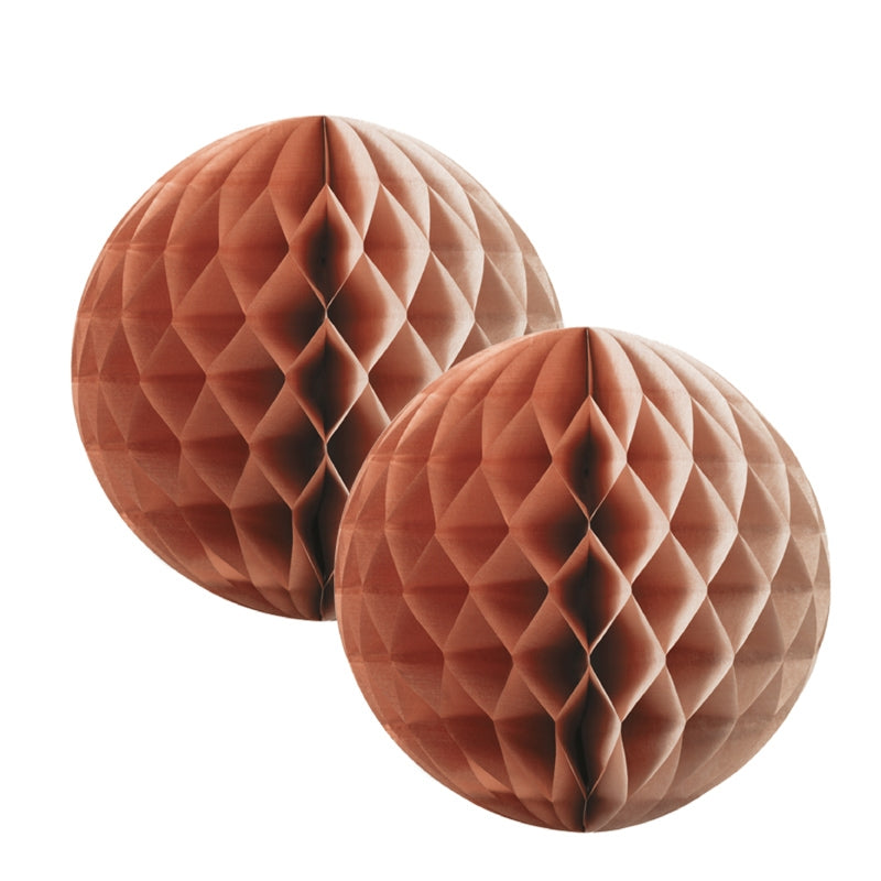 Met Rose Gold Honeycomb Ball  