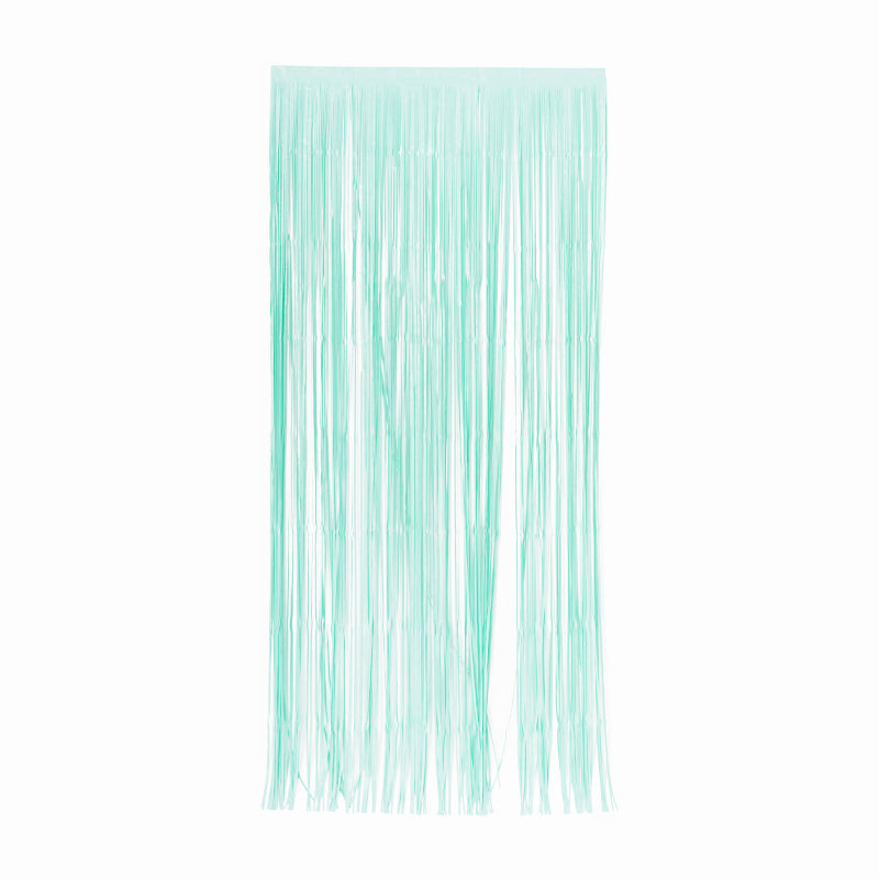 Matte Pastel Powder Blue Streamer Curtain