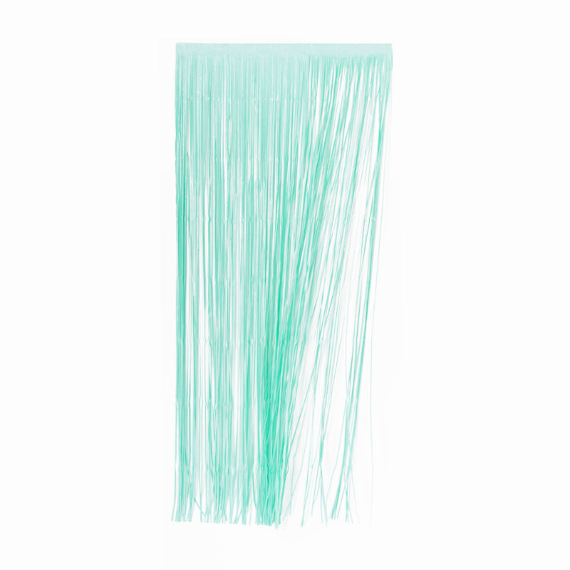 Matte Pastel Powder Blue Streamer Curtain