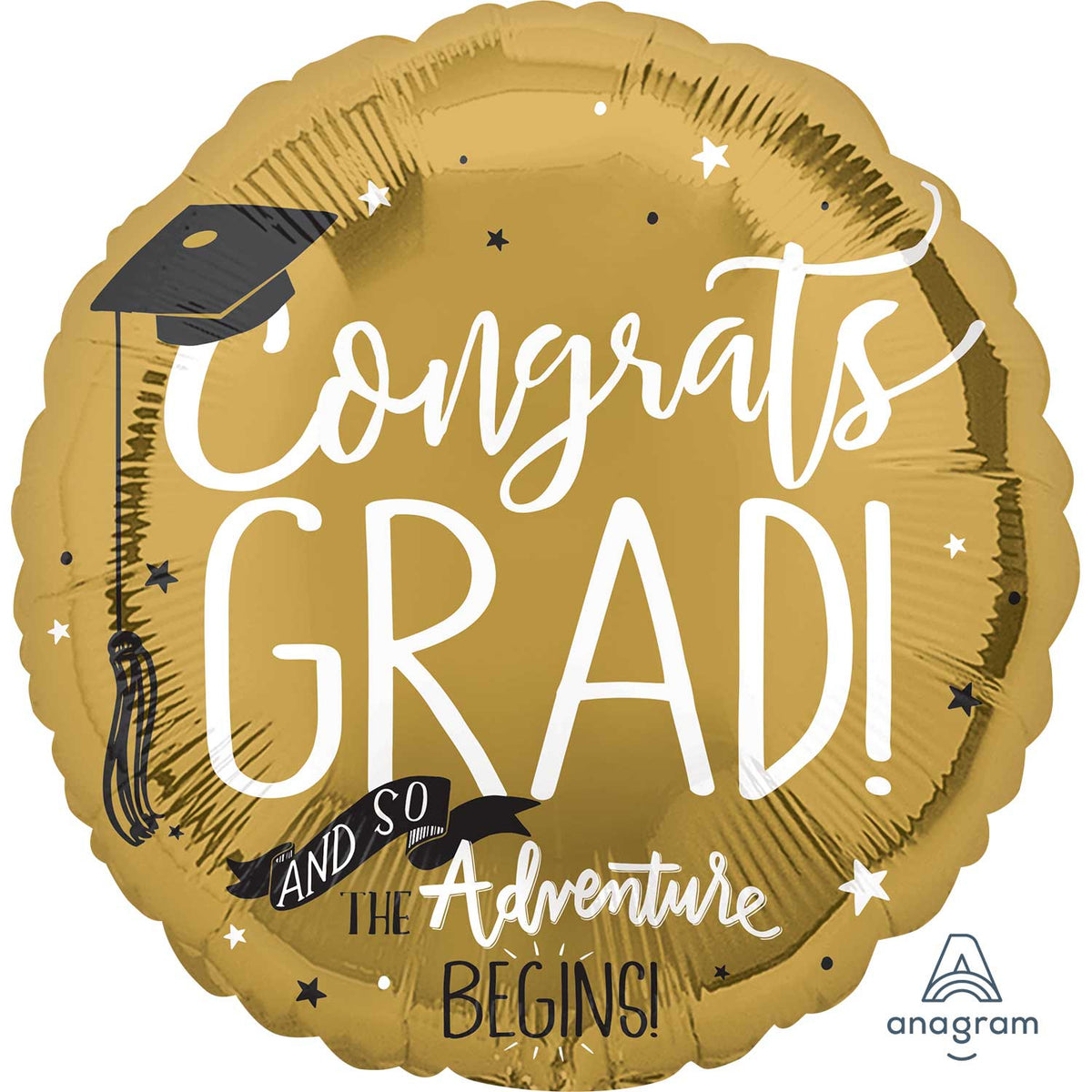 Congrats Grad Gold Foil Balloon