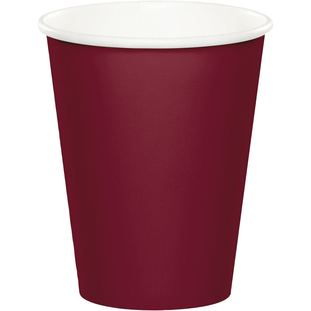 Classic Burgundy Party Cups