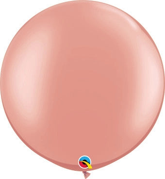 Large Round Rose Gold Balloon 30"