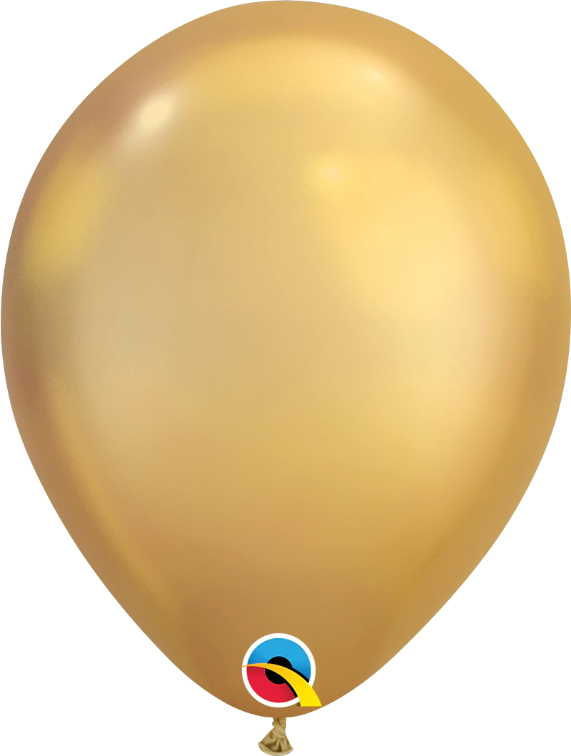 Blue Chrome Balloons 11"