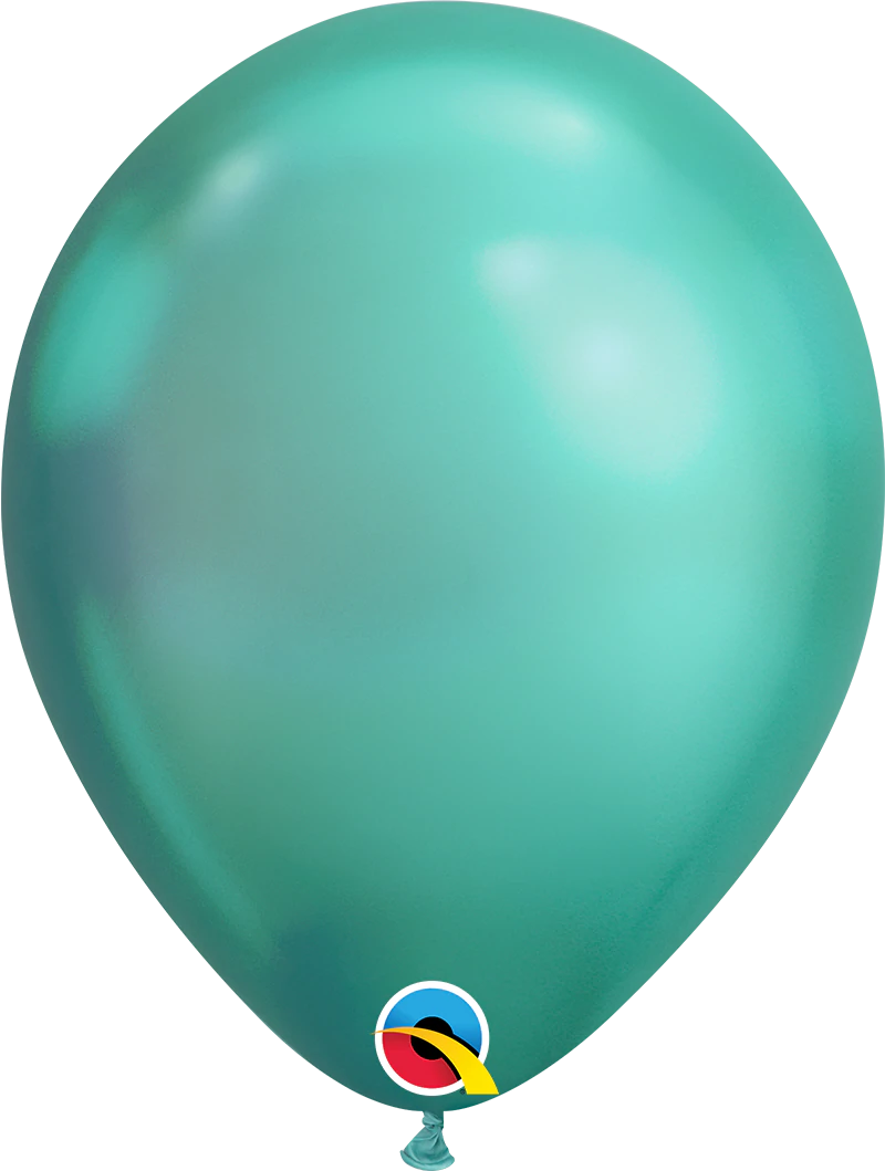 Green Chrome Balloons 11"