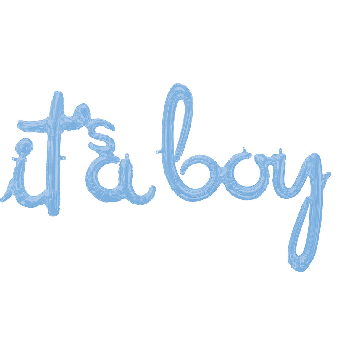 &quot;It&#39;s A Boy&quot; Pastel Blue Phrase Foil Ballon 