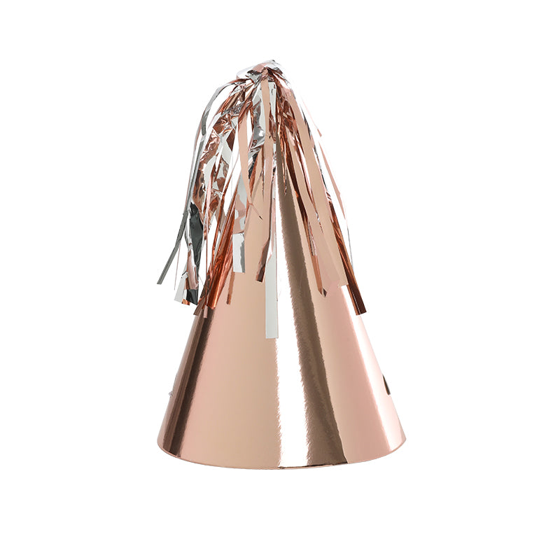 Rose Gold Tassel Party Hats