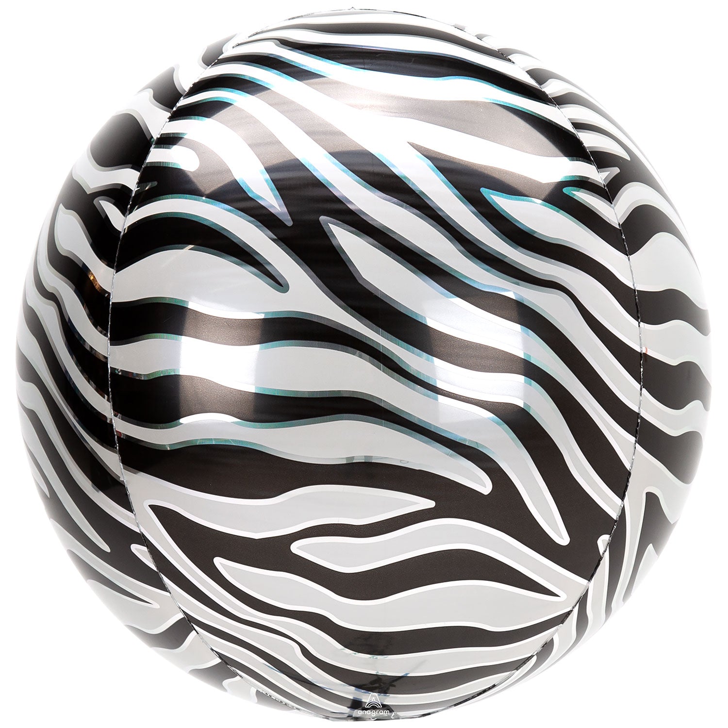 Orbz Animals Zebra Print Foil Ballon 