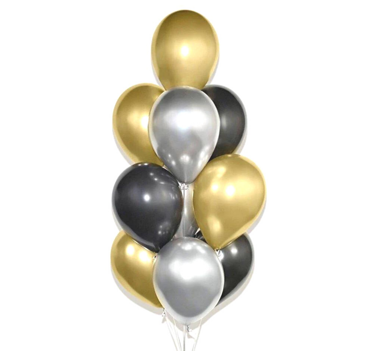 Black, Chrome Silver &amp; Gold Bouquet