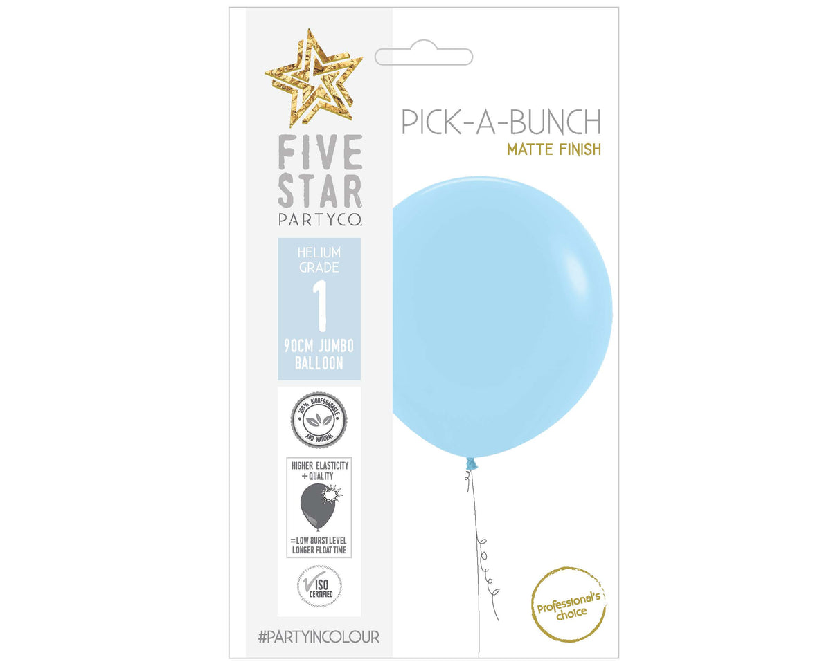 Matte Pastel Blue Round Balloon