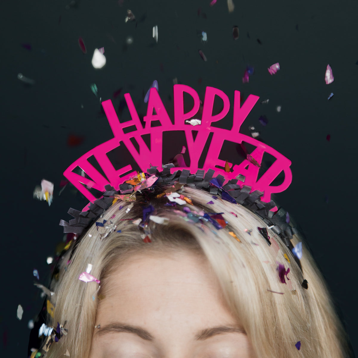 Neon Dots New Year&#39;s Party Kit for 8 