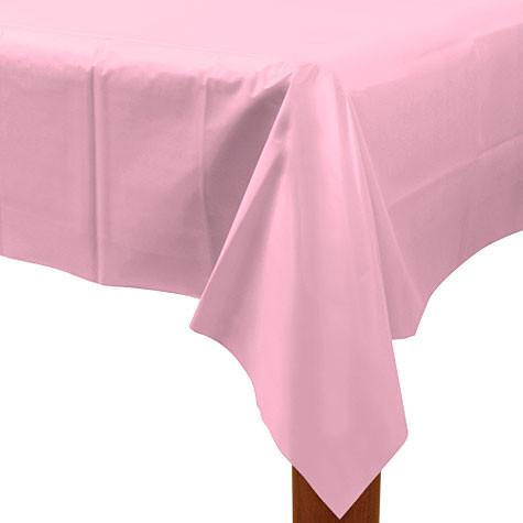New Pink Plastic Table Cover 