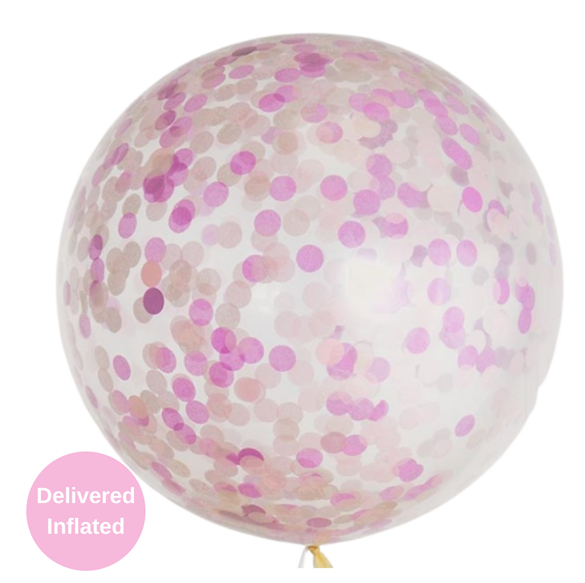 Classic Pink Giant Confetti Balloon 36&quot;