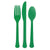 Festive Green Heavy Weight Assorted Cutlery